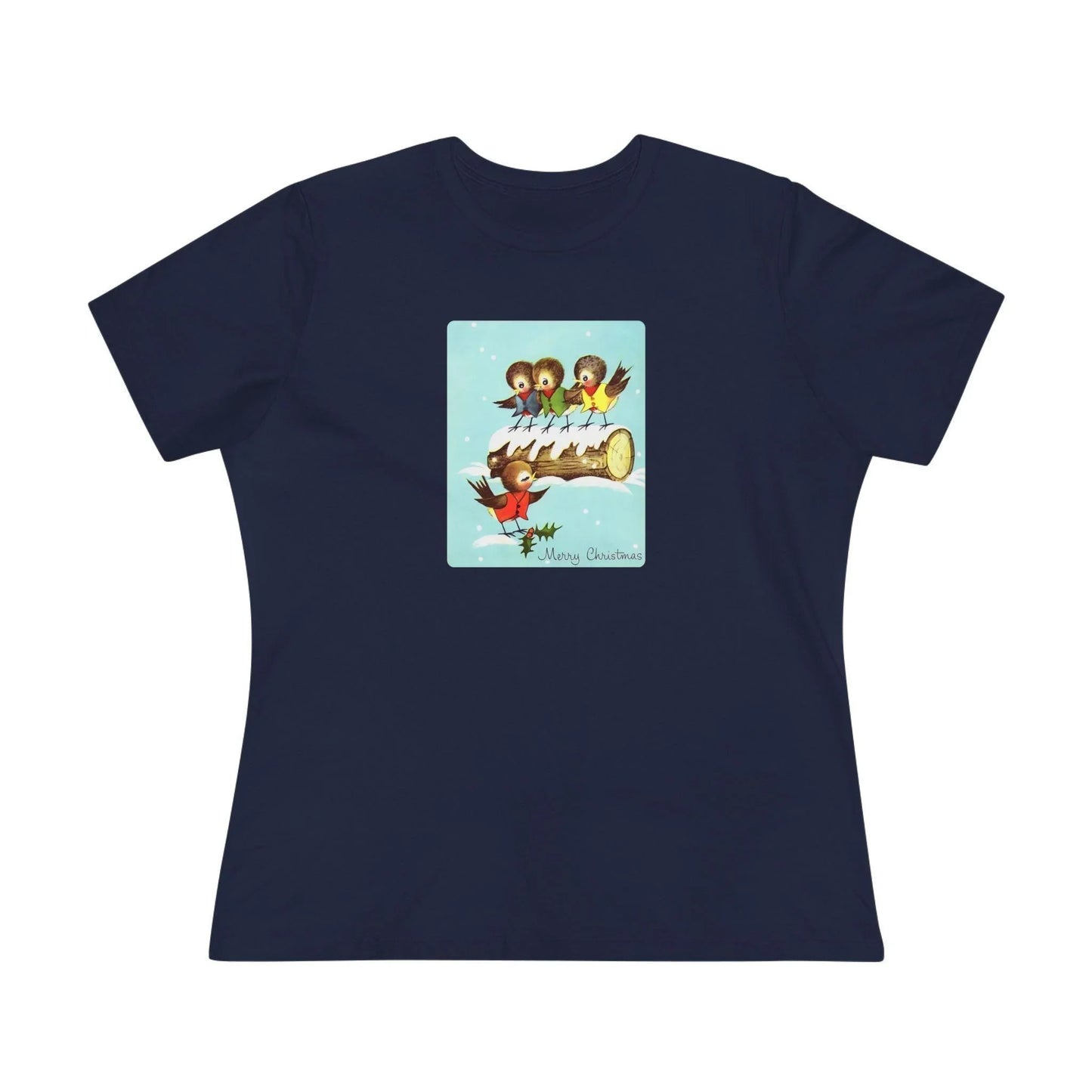 Merry Christmas Song Birds - Women's Tee - Whippie's