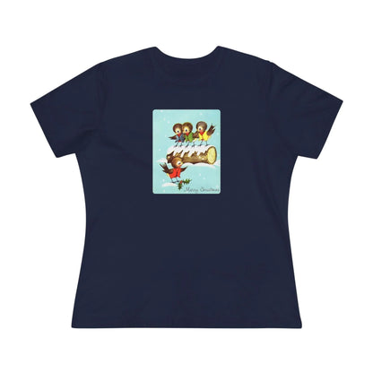 Merry Christmas Song Birds - Women's Tee - Whippie's