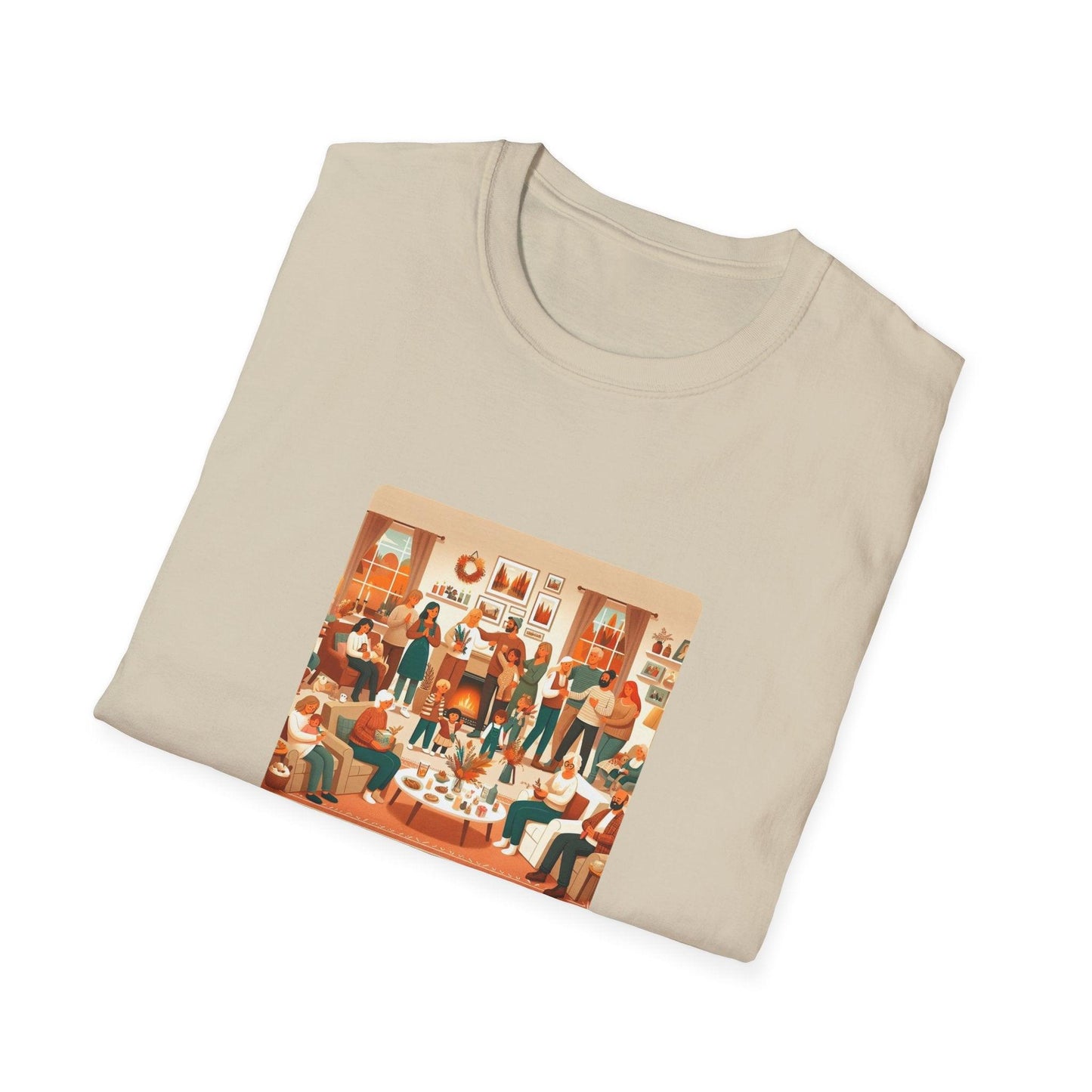 Grateful Hearts Gather - Celebrating Family and Friends 🧡💛🤎 Unisex T-Shirt - Whippie's