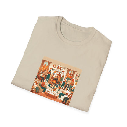 Grateful Hearts Gather - Celebrating Family and Friends 🧡💛🤎 Unisex T-Shirt - Whippie's