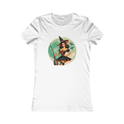 Bewitching Retro Witch Women's Favorite Tee - Fly High, Witchy Woman!