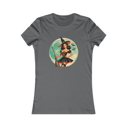 Bewitching Retro Witch Women's Favorite Tee - Fly High, Witchy Woman!