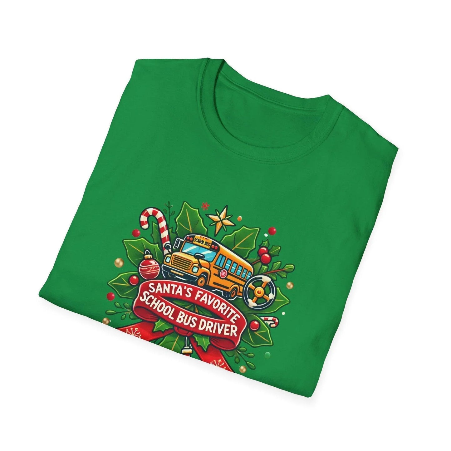 Santa's Favorite School Bus Driver Unisex Tee 🚌🎅 - Whippie's