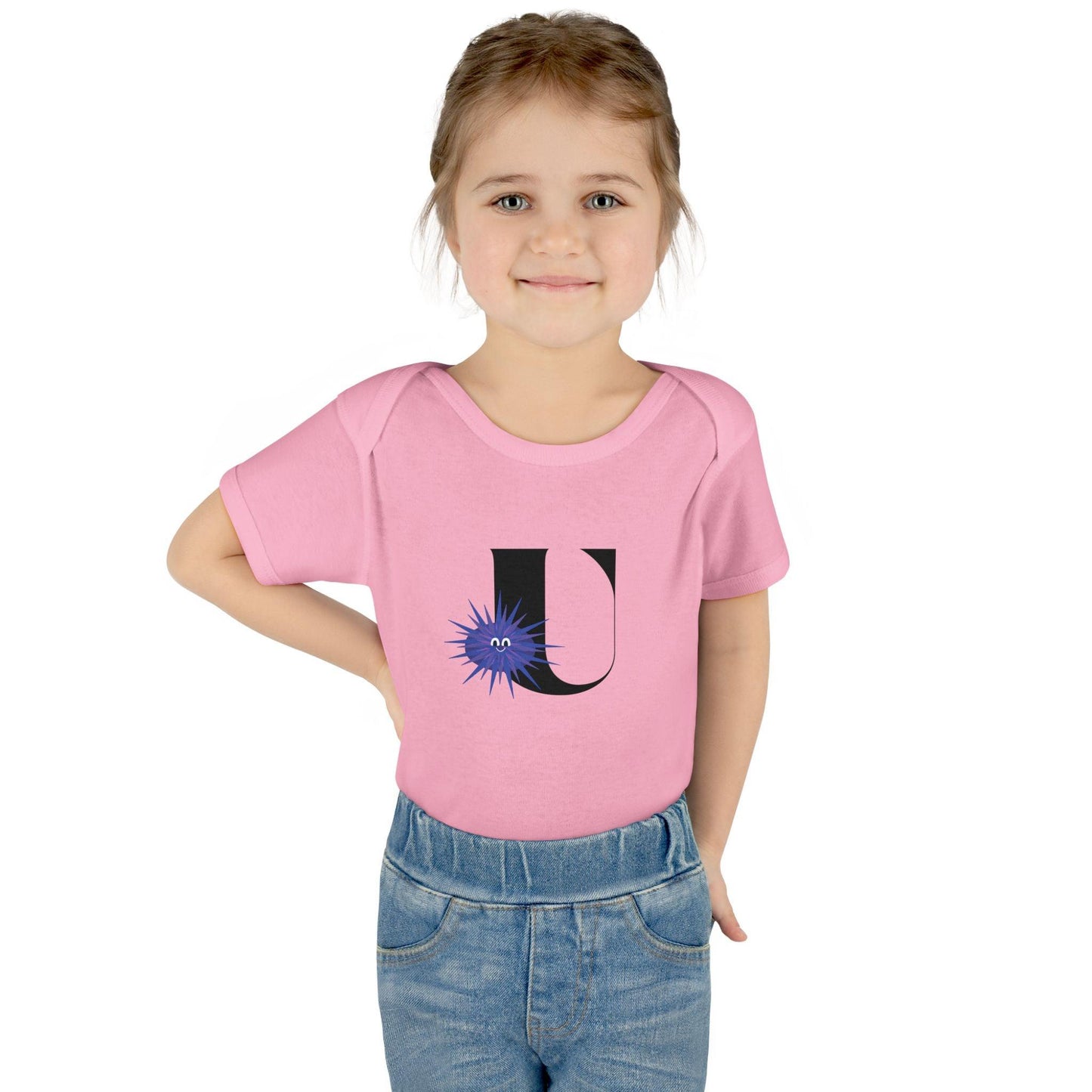 Alphabet Adventures: Letter U - Unforgettable Urchin Baby Onesie U is for Unforgettable Urchin! - Whippie's