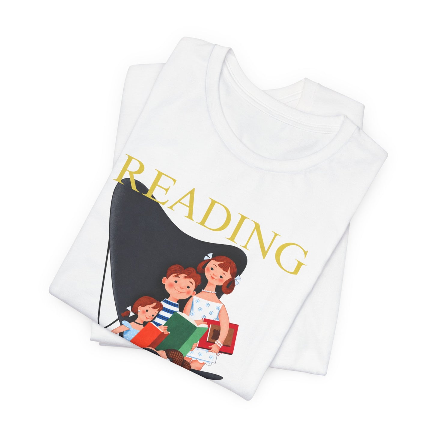 Reading Is Fun Retro Book Tshirt 1953