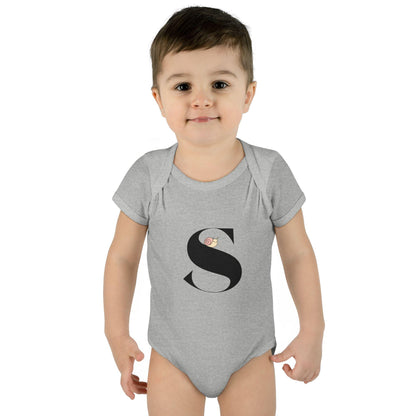 Alphabet Adventures: Letter S - Snazzy Snail Baby Onesie S is for Snazzy Snail! - Whippie's