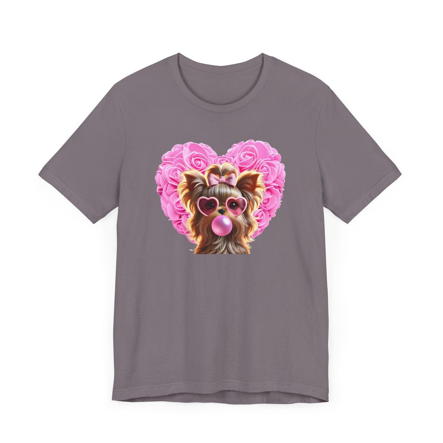 Yorkie Love Unisex Jersey Tee - 💖 Cuteness Overload! 💖 - Whippie's