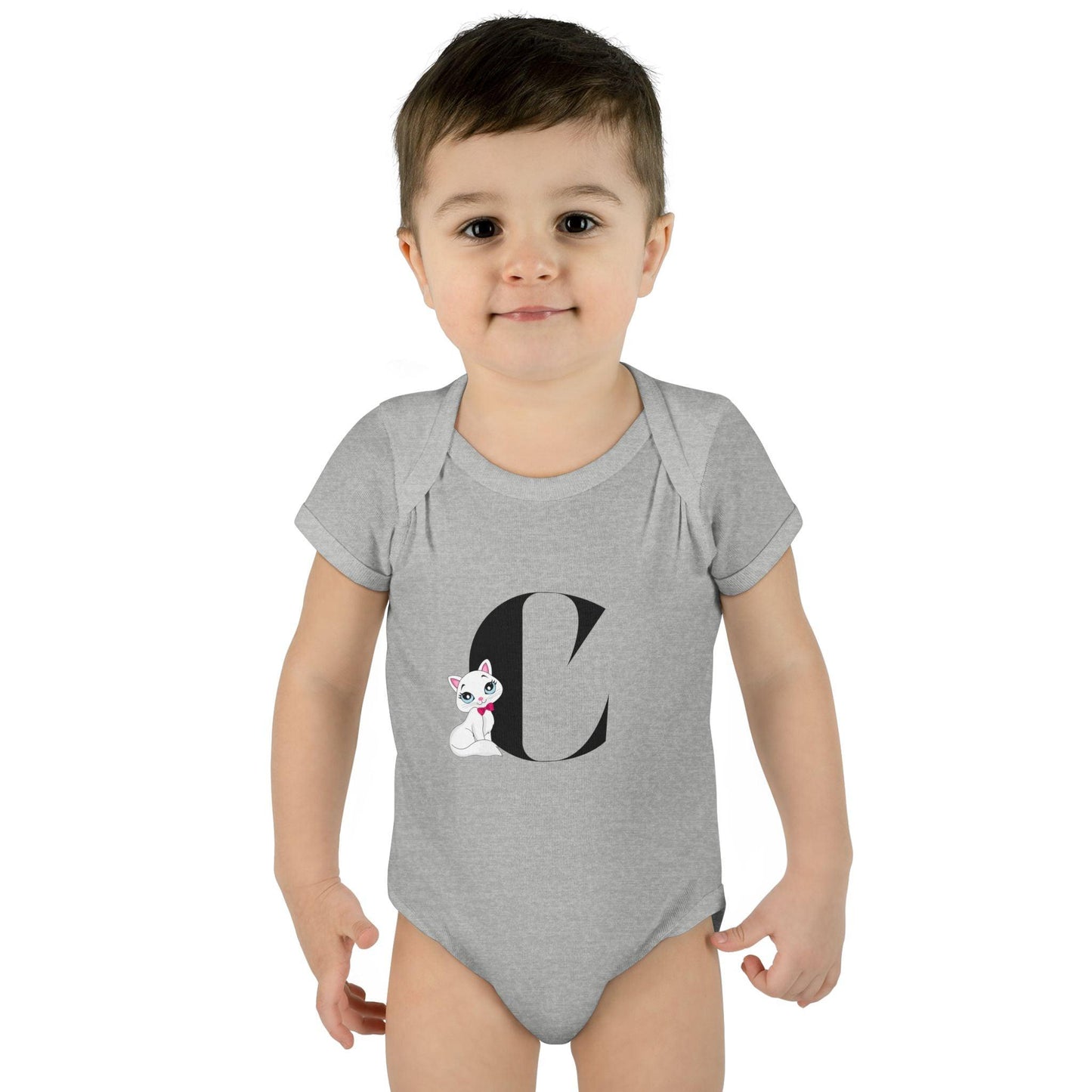 Alphabet Adventures: Letter C - Cute Kitty Cat Baby Onesie C is for Cute Kitty Cat! - Whippie's