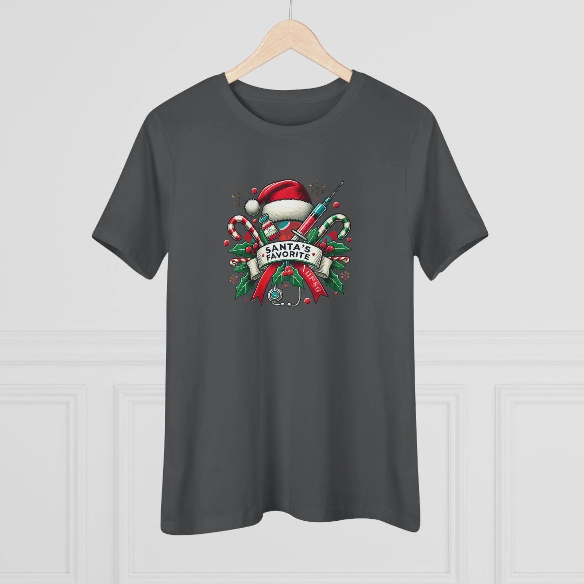Santa's Favorite Nurse - Women's Softstyle Tee - Whippie's