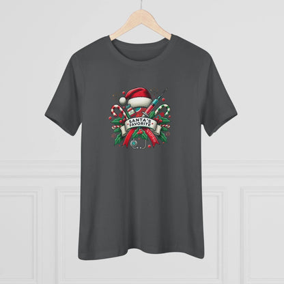Santa's Favorite Nurse - Women's Softstyle Tee - Whippie's