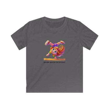 Why Walk When You Can Cartwheel?" Kids' Tee! 🤸‍♀️ - Whippie's