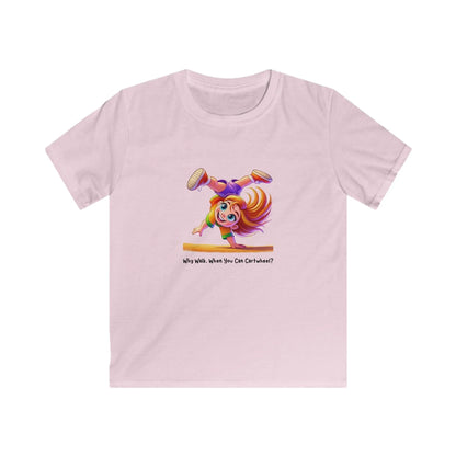 Why Walk When You Can Cartwheel?" Kids' Tee! 🤸‍♀️ - Whippie's
