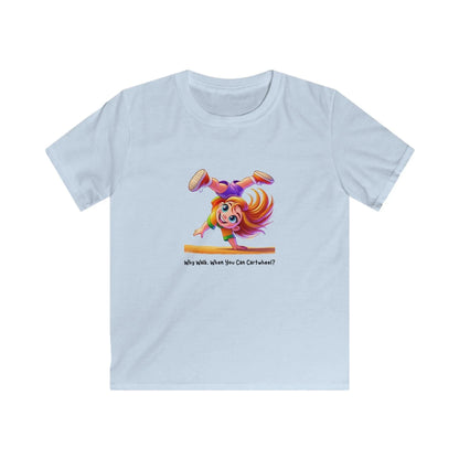 Why Walk When You Can Cartwheel?" Kids' Tee! 🤸‍♀️ - Whippie's