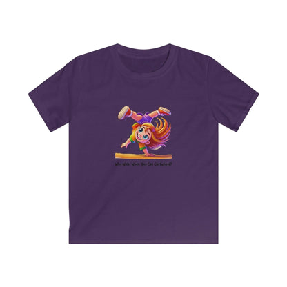 Why Walk When You Can Cartwheel?" Kids' Tee! 🤸‍♀️ - Whippie's
