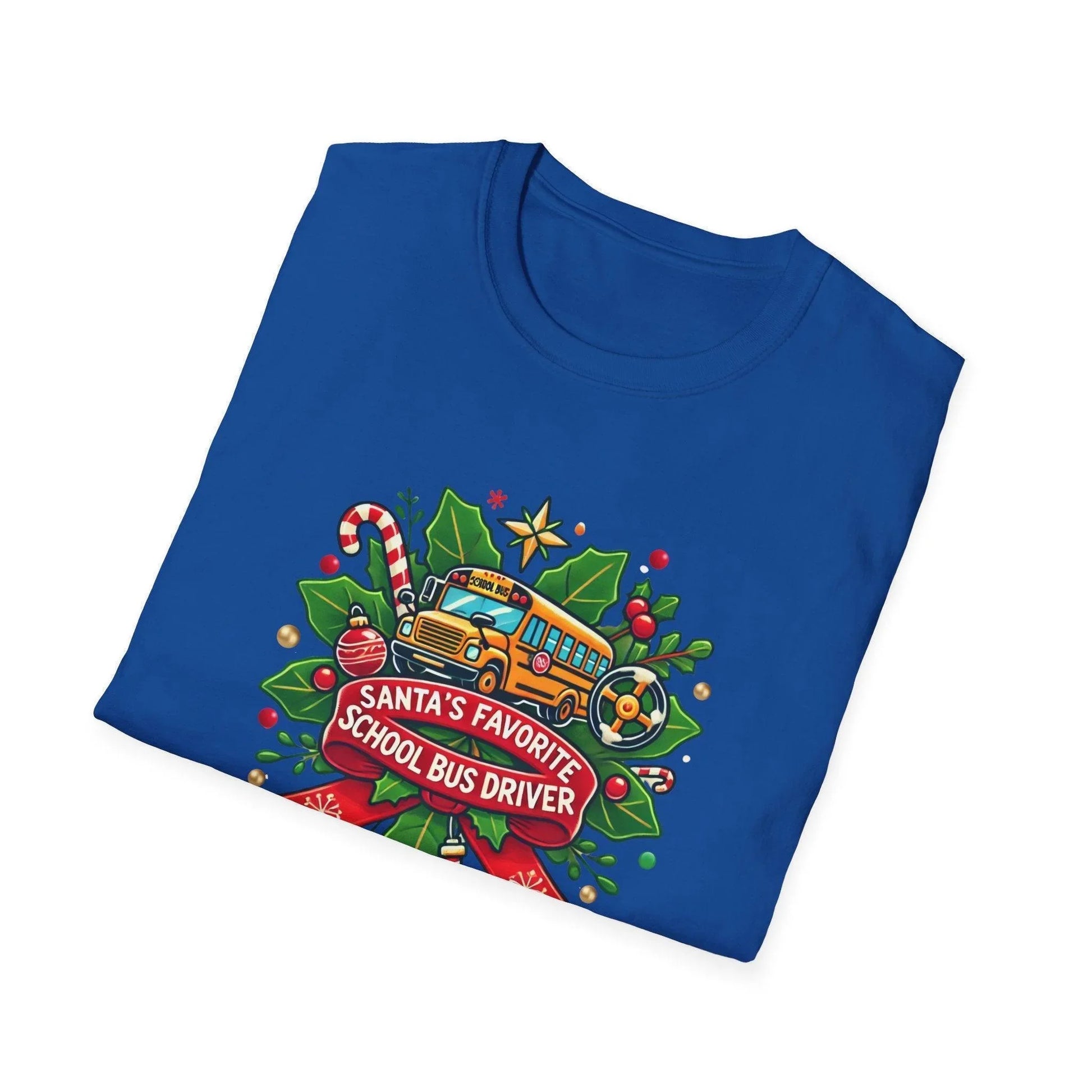 Santa's Favorite School Bus Driver Unisex Tee 🚌🎅 - Whippie's