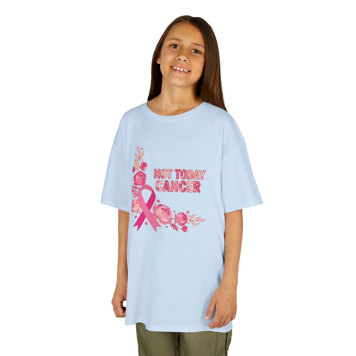 Lisa Whippie Fundraiser Breast Cancer Tee - Not Today Cancer Peony Youth