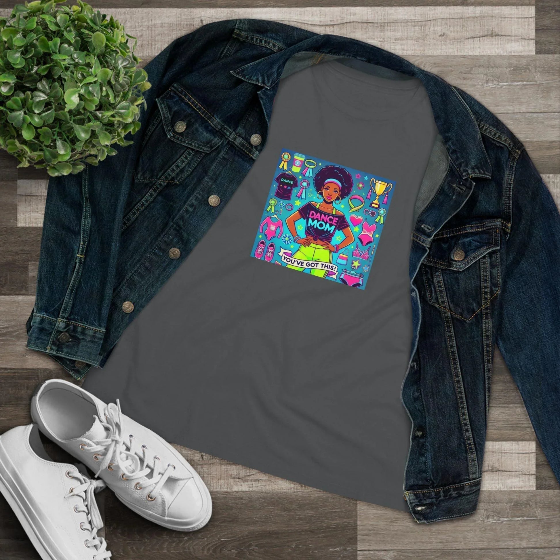 Dance Mom: You've Got This - Darker Skin Tone Mom - Short Hair - Women's Softstyle Tee - Whippie's