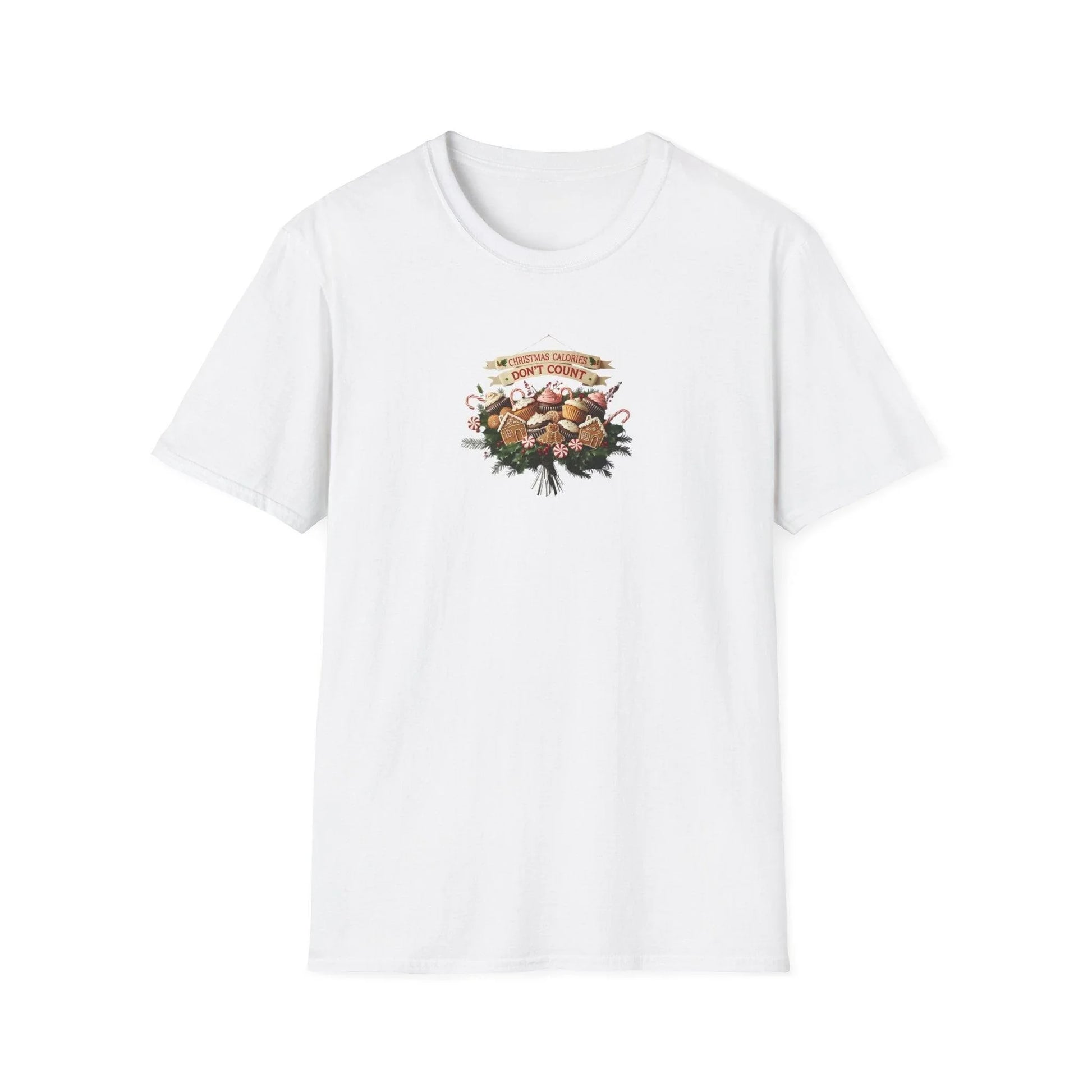 Christmas Calories Don't Count 🎅🎄 - Unisex Softstyle T-Shirt 🍪🎁 - Whippie's