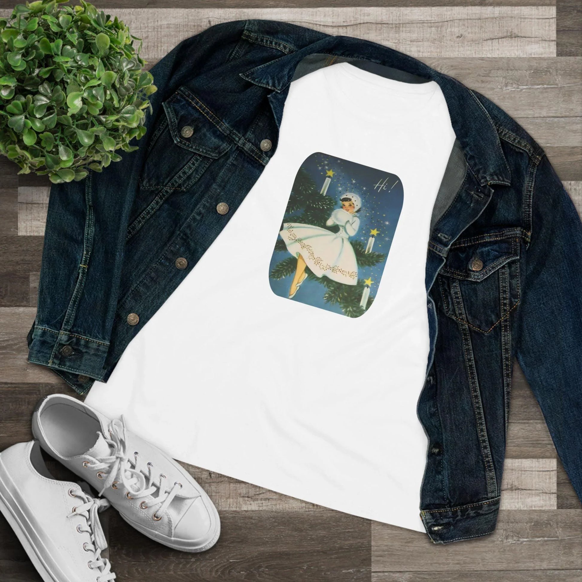 Hi! Lady in White - Women's Tee - Whippie's
