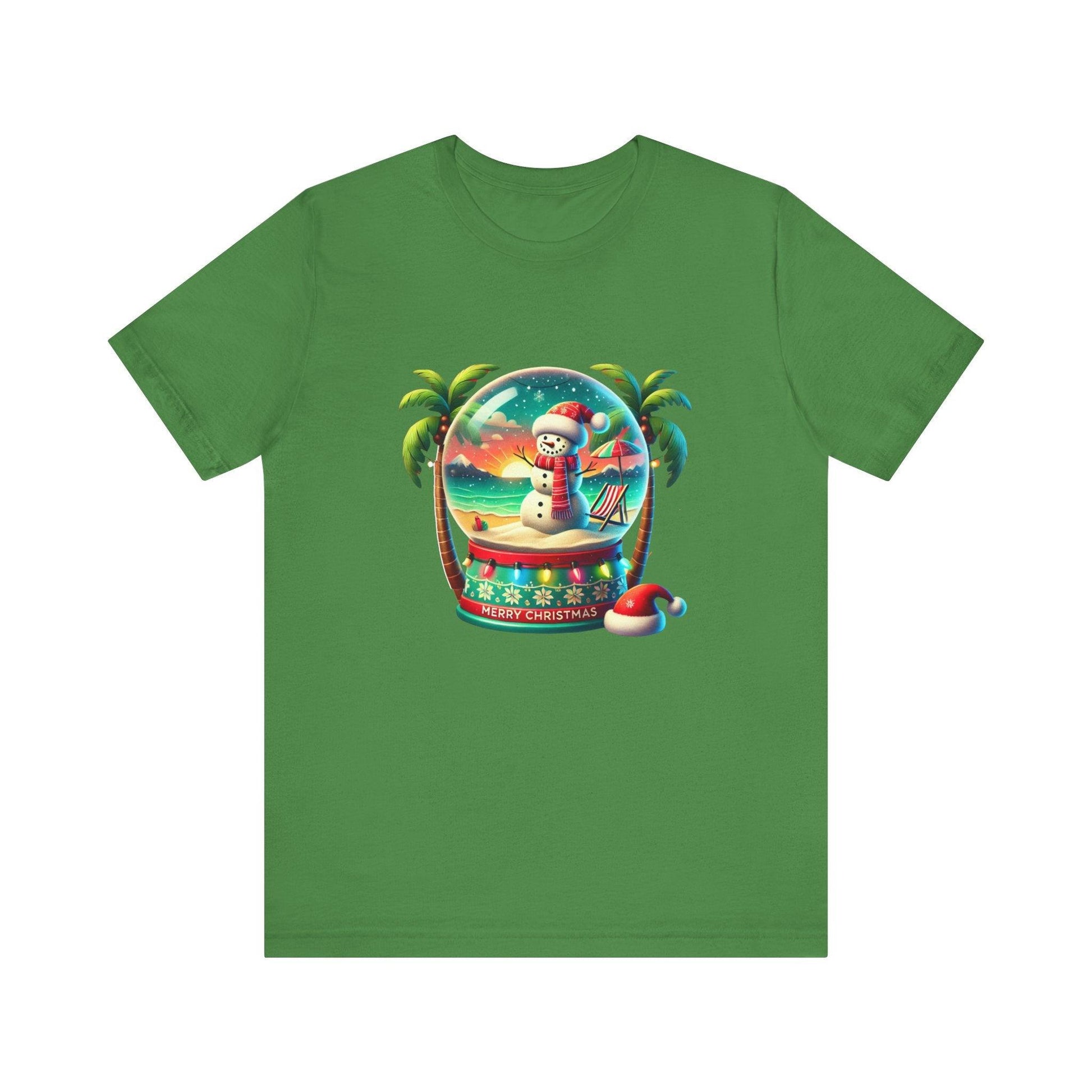Tropical Christmas Paradise: Merry Christmas Unisex Jersey Short Sleeve Tee - Whippie's