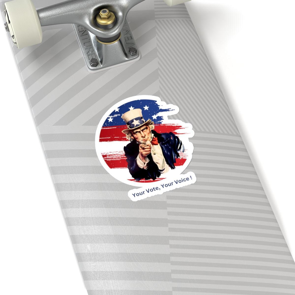 Your Vote, Your Voice! - Kiss-Cut Stickers - Whippie's