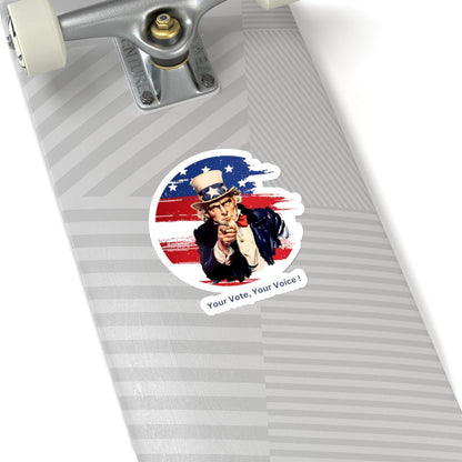 Your Vote, Your Voice! - Kiss-Cut Stickers - Whippie's