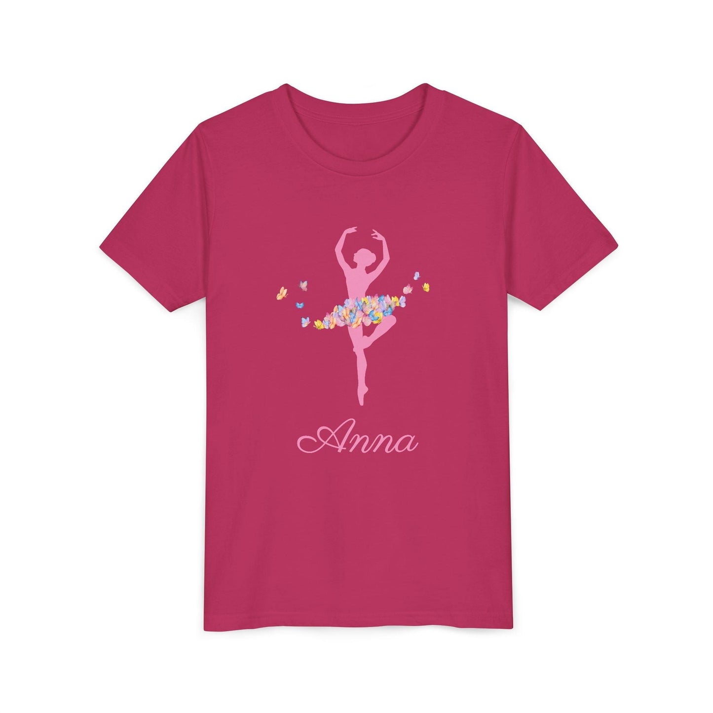 Butterfly Ballerina [Dancer Name] Youth Tee - Personalizable - Whippie's
