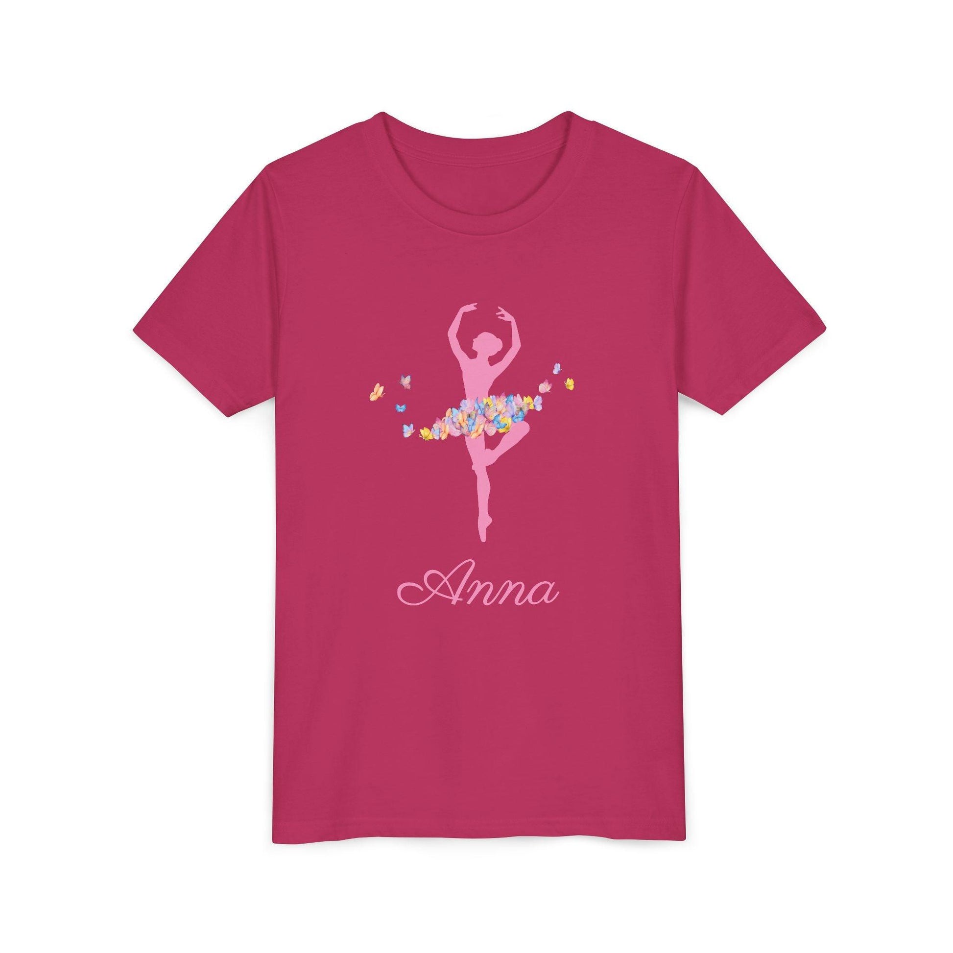 Butterfly Ballerina [Dancer Name] Youth Tee - Personalizable - Whippie's