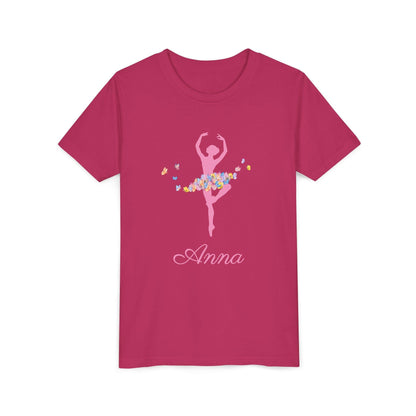 Butterfly Ballerina [Dancer Name] Youth Tee - Personalizable - Whippie's