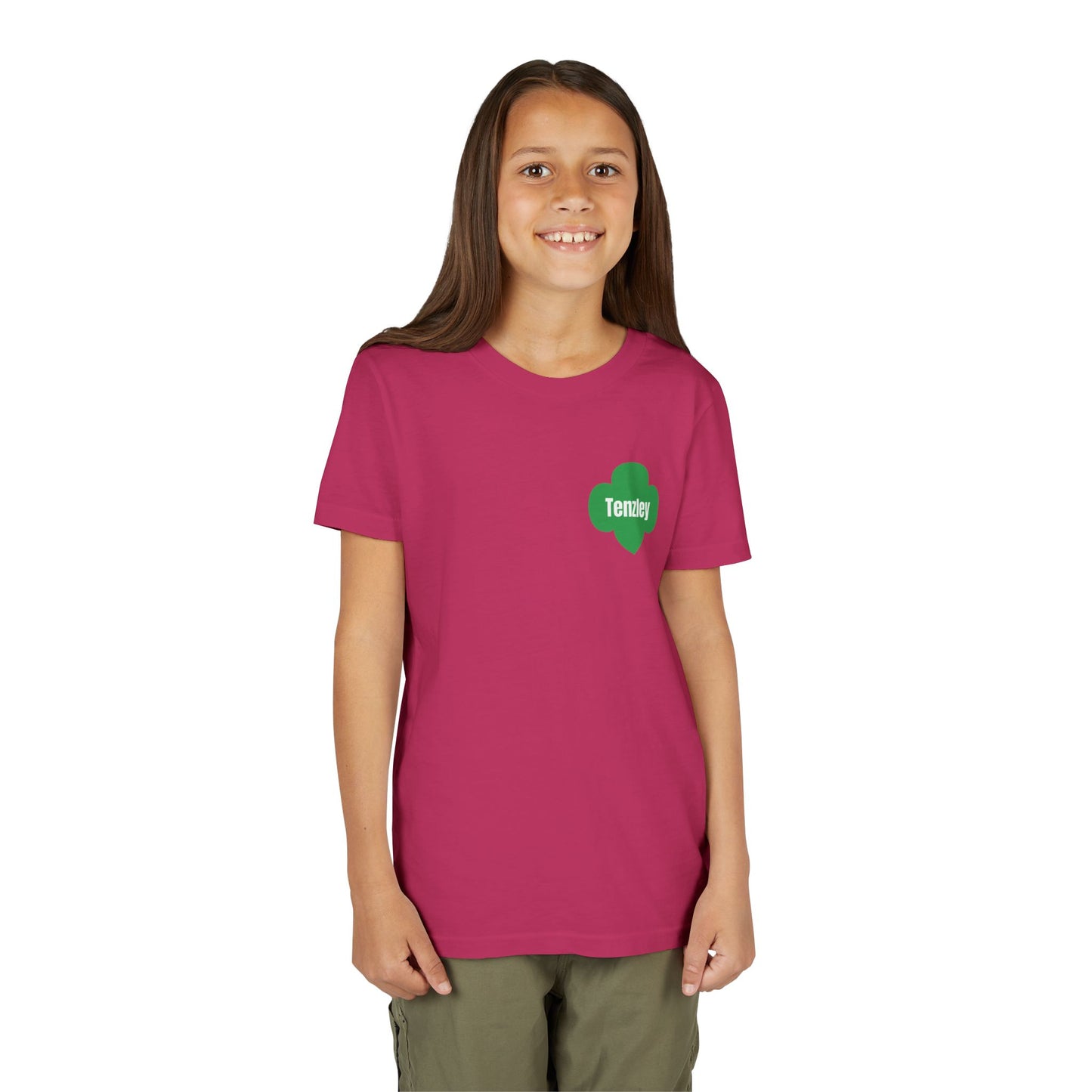 Personalized Girl Scout Trefoil Troop Tee | Girls Lead the Way -Youth