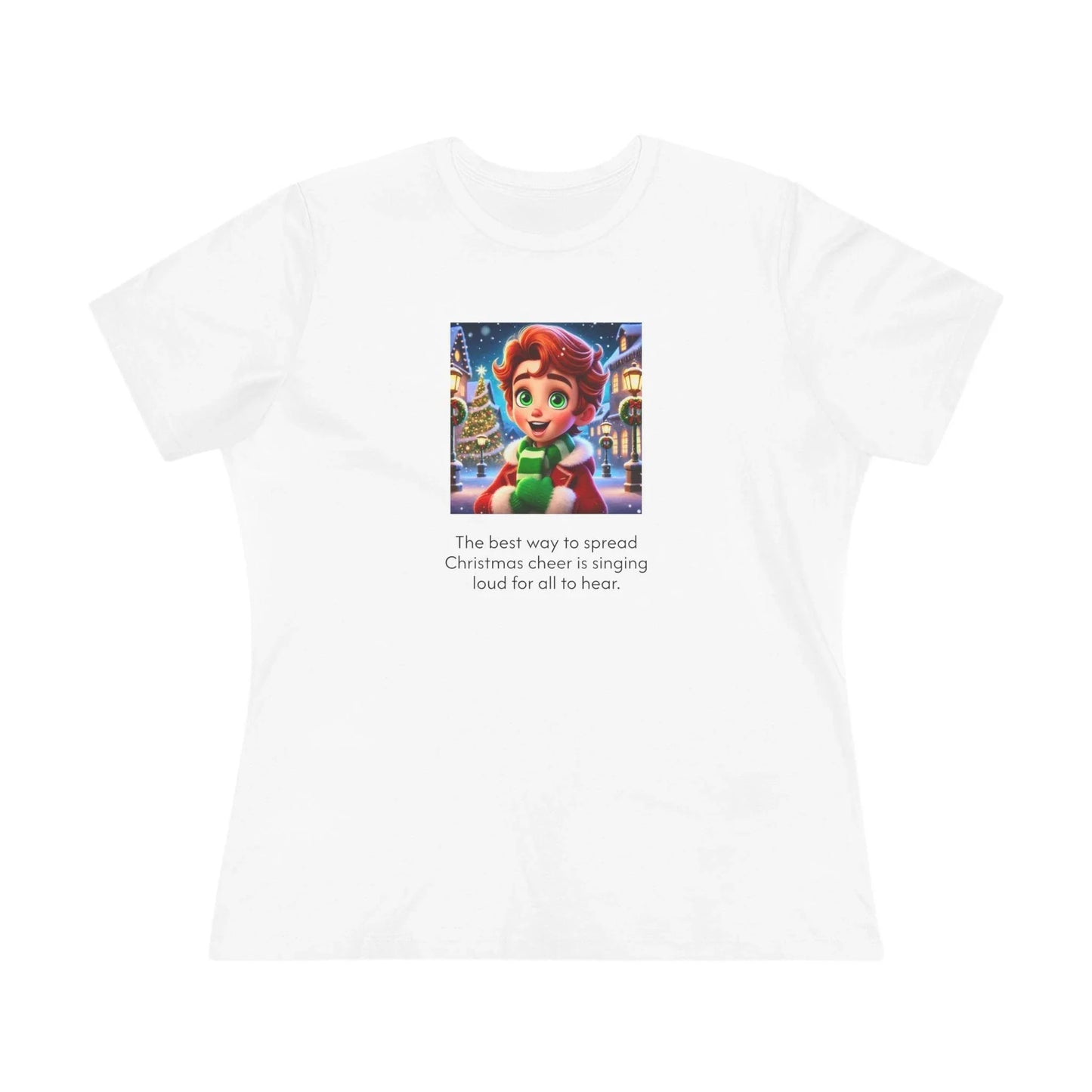Caroler - Christmas Cheer - RH Boy - Women's Tee - Whippie's