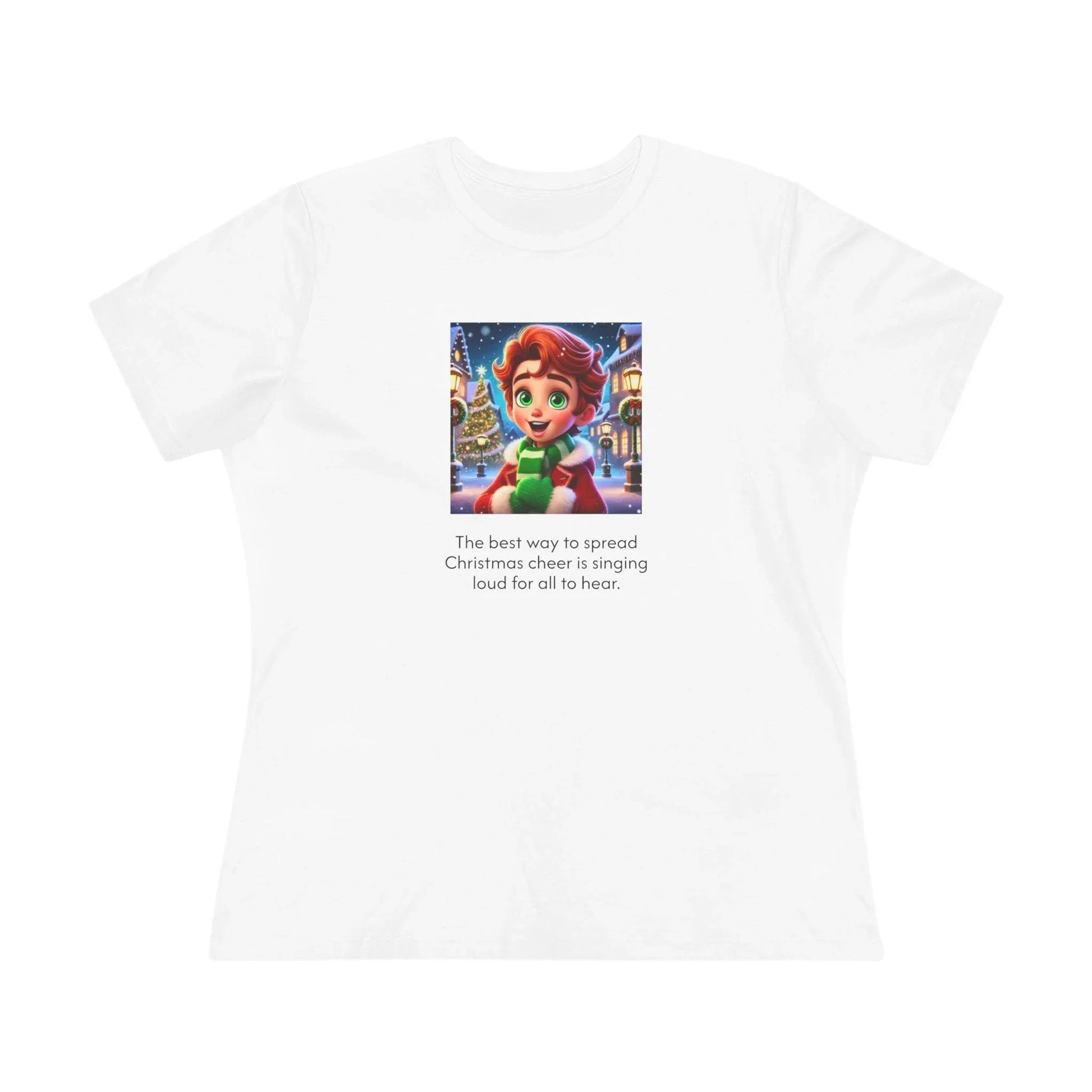 Caroler - Christmas Cheer - RH Boy - Women's Tee - Whippie's