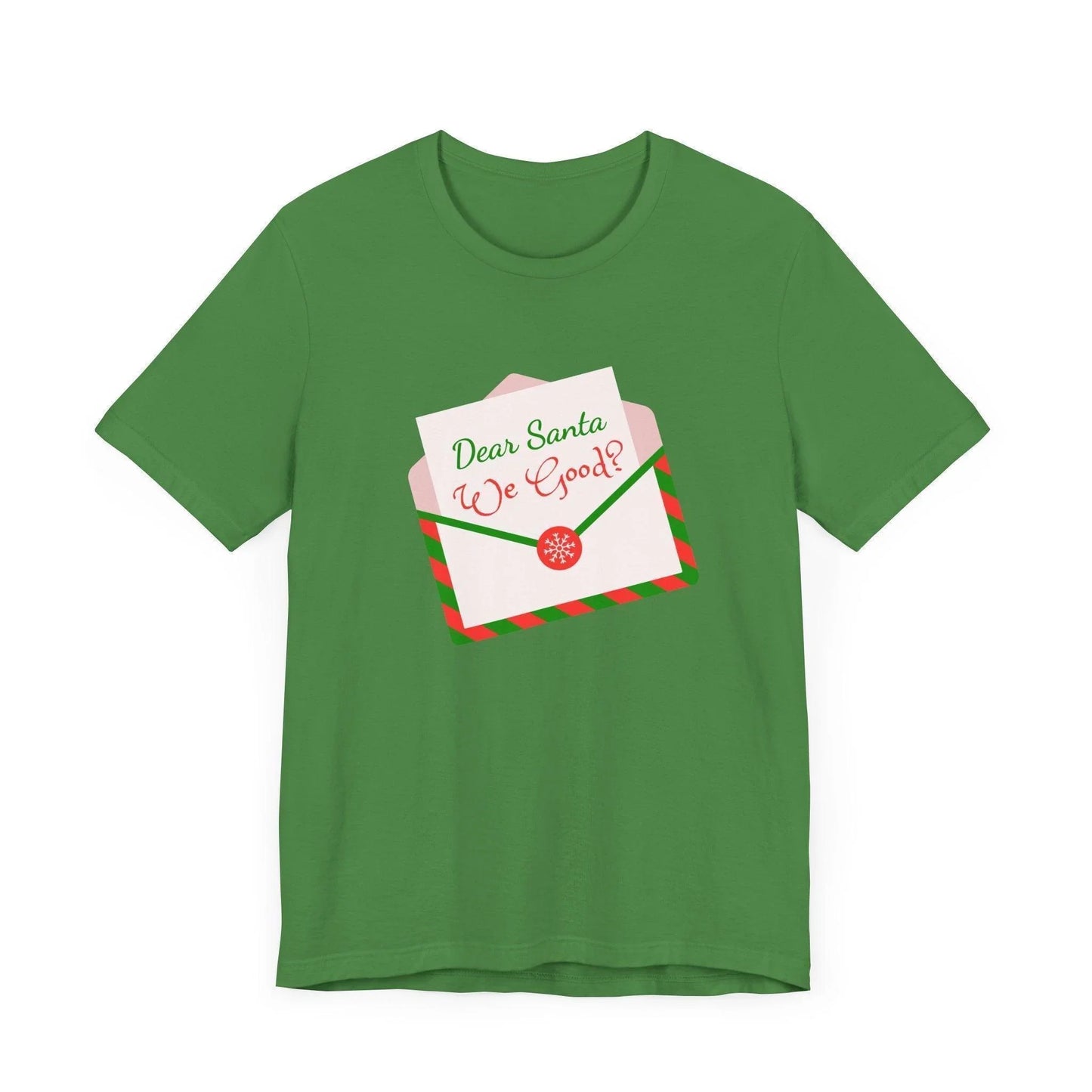🎅 Dear Santa, We Good? 💌 Unisex Jersey Tee ✨ Been naughty or nice? Santa knows! - Whippie's