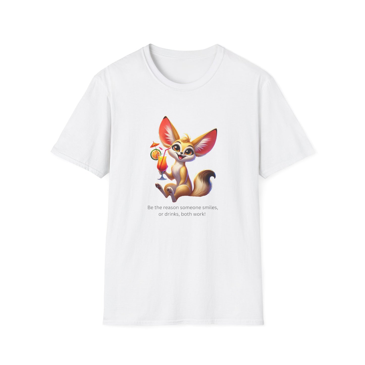 Fennec Fox Cocktail - Cheers to Good Times and Smiles! Unisex T-shirt