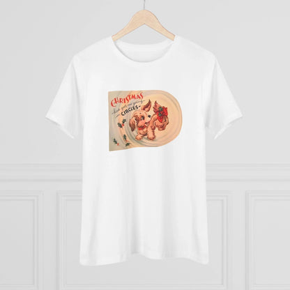 Christmas Has Me Going in Circles - Women's Softstyle Tee - Whippie's