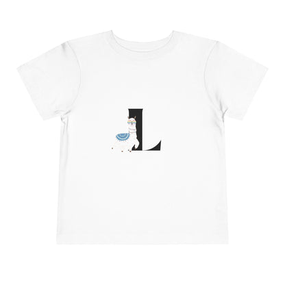 Alphabet Adventures: Letter L - Llama Toddler T-shirt - Whippie's