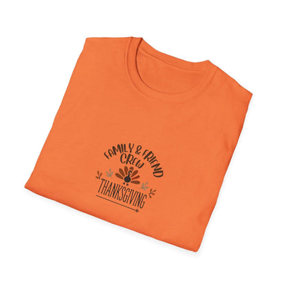 Thanksgiving Family & Friends Crew - Gobble 'Til You Wobble with Your Favorite Crew! 🦃🍁 Unisex T-Shirt - Whippie's