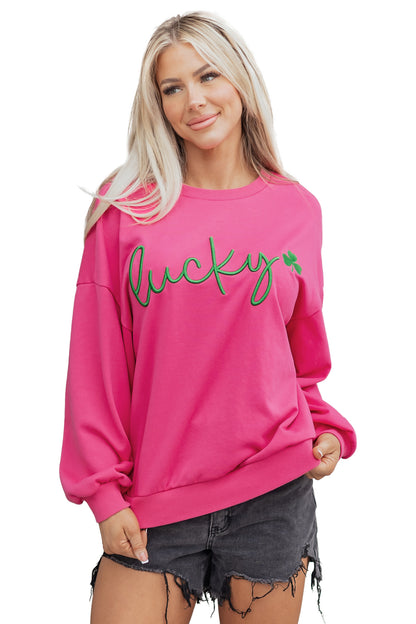 Lucky Sweatshirt | St. Patrick’s Day Clover Pullover