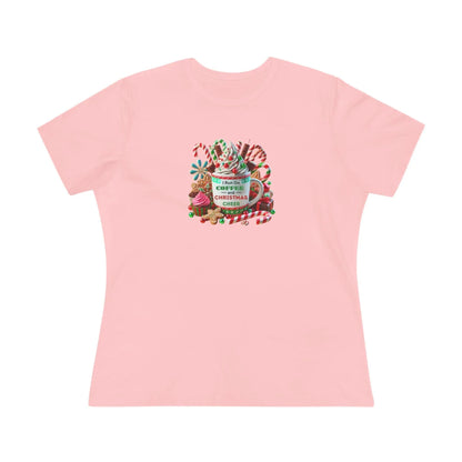 ☕🎄 I Run on Coffee & Christmas Cheer 🎁🌟 - Women's Softstyle Tee - Whippie's