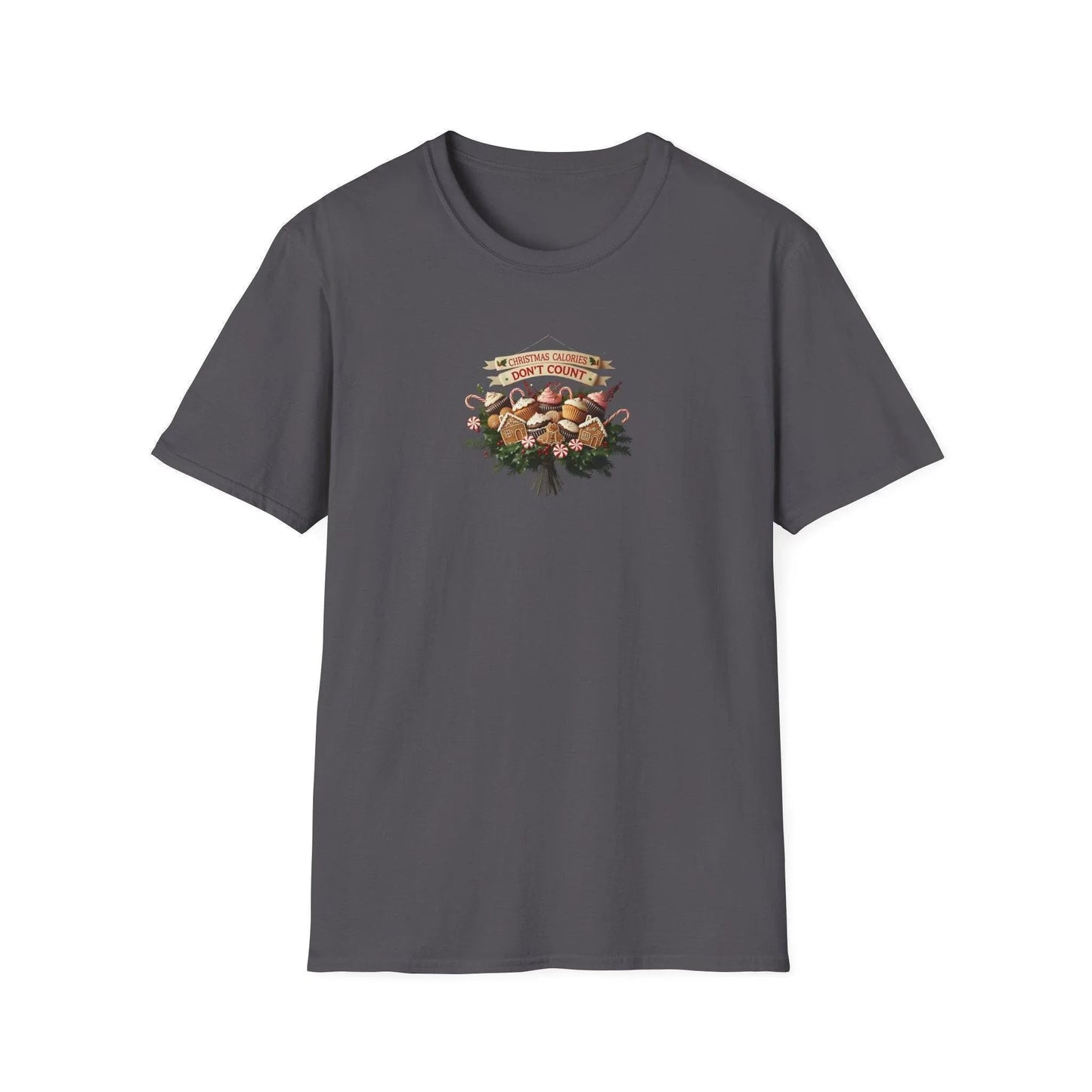 Christmas Calories Don't Count 🎅🎄 - Unisex Softstyle T-Shirt 🍪🎁 - Whippie's
