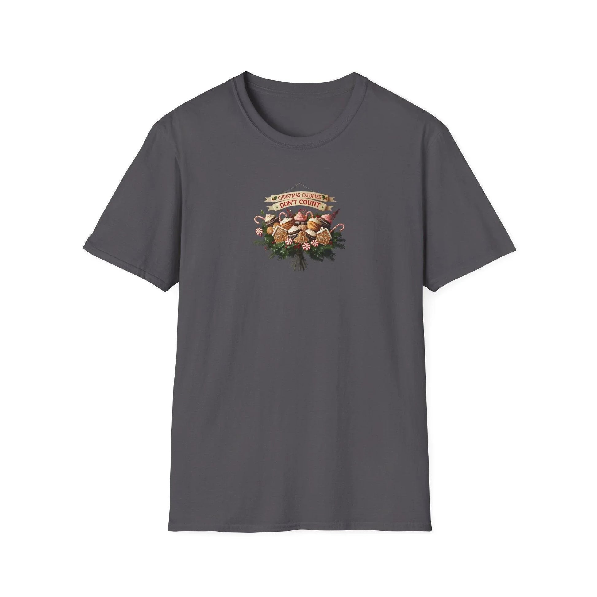 Christmas Calories Don't Count 🎅🎄 - Unisex Softstyle T-Shirt 🍪🎁 - Whippie's