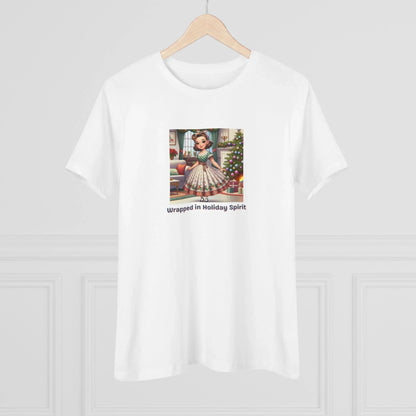 Wrapped in Holiday Spirit - Women's Softstyle Tee - Whippie's
