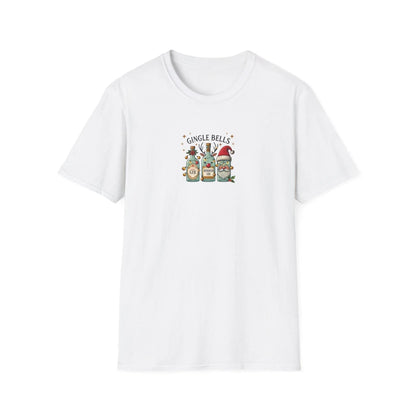Gingle Bells, Gin All the Way! 🎄🎅🍸 - Unisex Softstyle T-shirt - Whippie's
