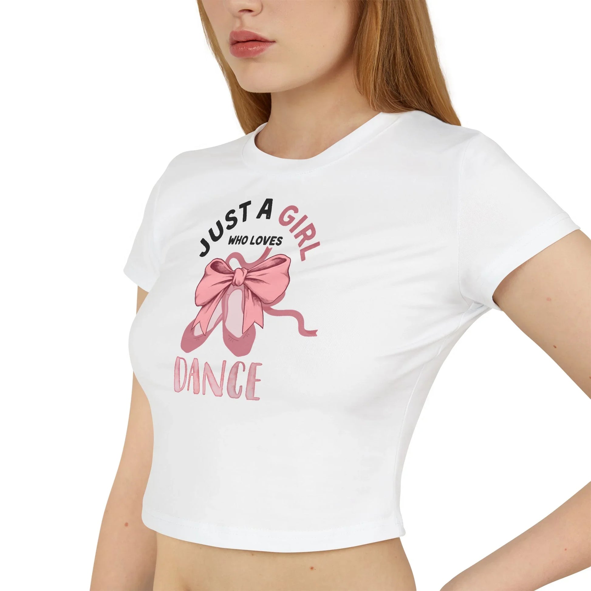 Just a Girl Who Loves... Graphic Women's Baby Tee | Choose Your Passion 💖 - Personalizable - Whippie's