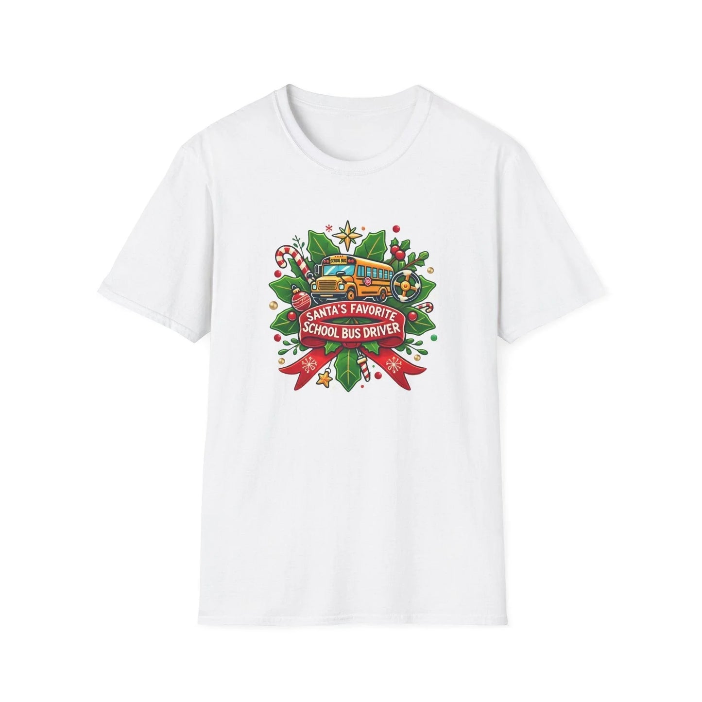 Santa's Favorite School Bus Driver Unisex Tee 🚌🎅 - Whippie's
