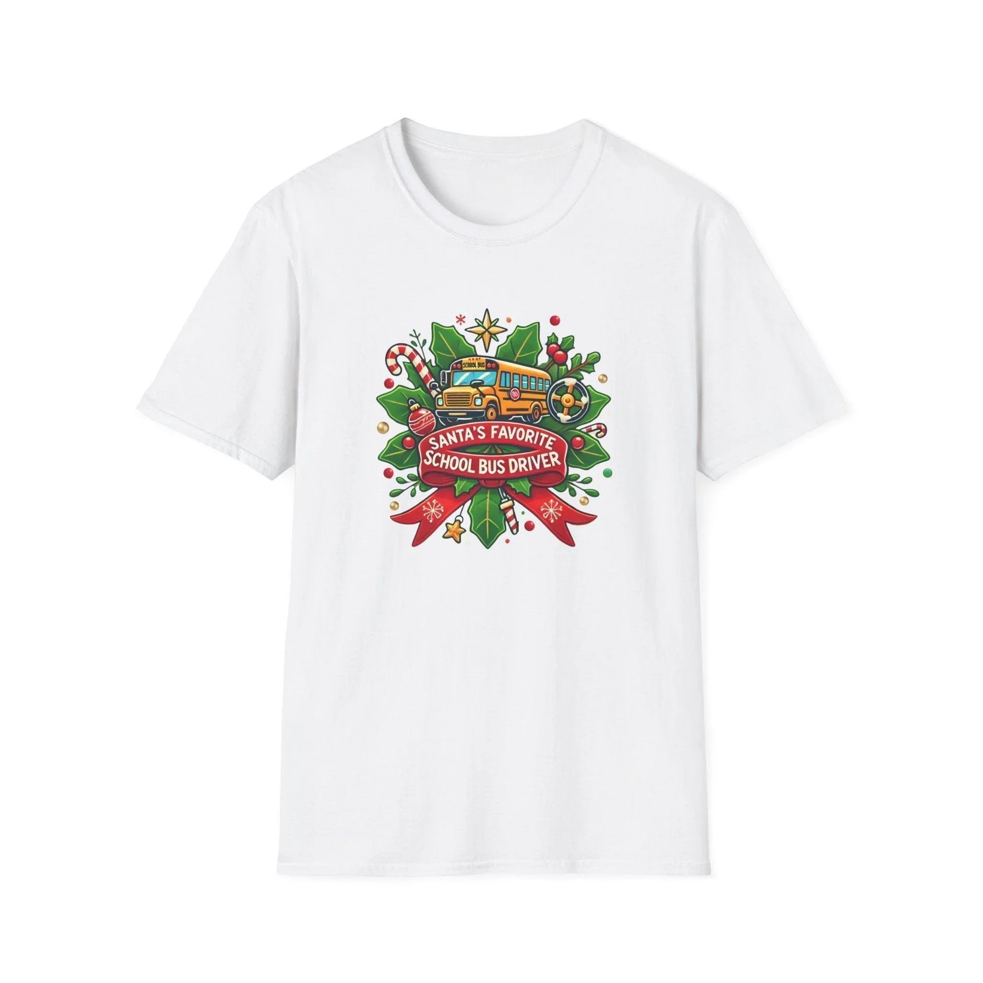Santa's Favorite School Bus Driver Unisex Tee 🚌🎅 - Whippie's