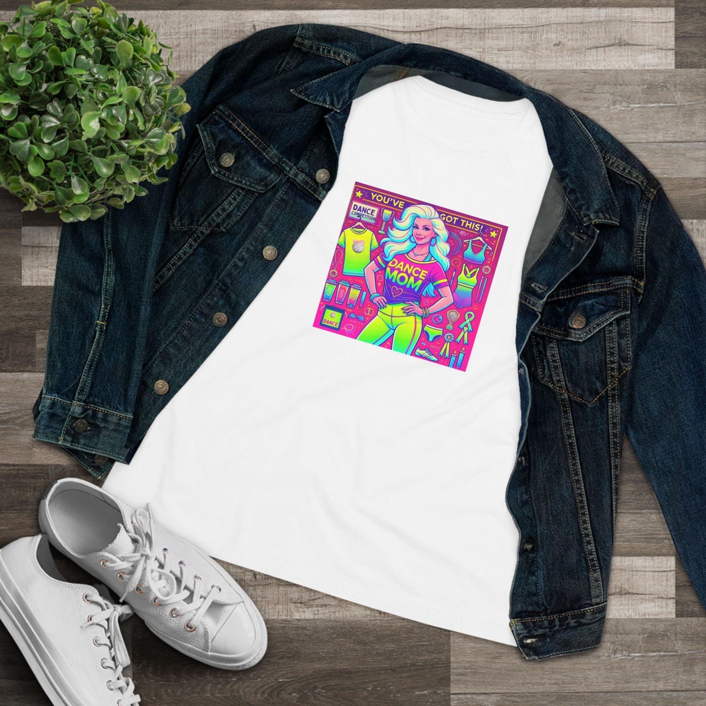 Dance Mom Magic (White Hair) - A Colorful Celebration 🌈 - Women's Softstyle Tee - Whippie's