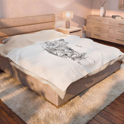 Classic Pooh Tea Party Sherpa Blanket - Hunny-Sweet Dreams!