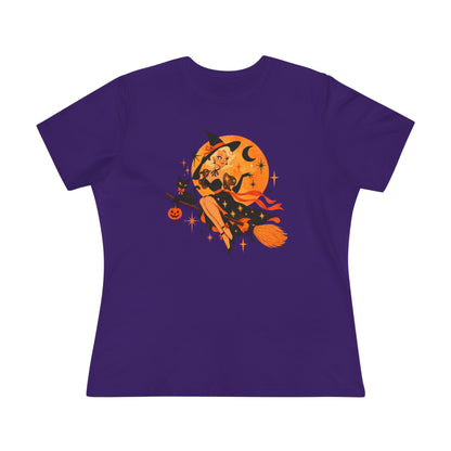 Purple Starstruck Sorceress women's Halloween tee product view