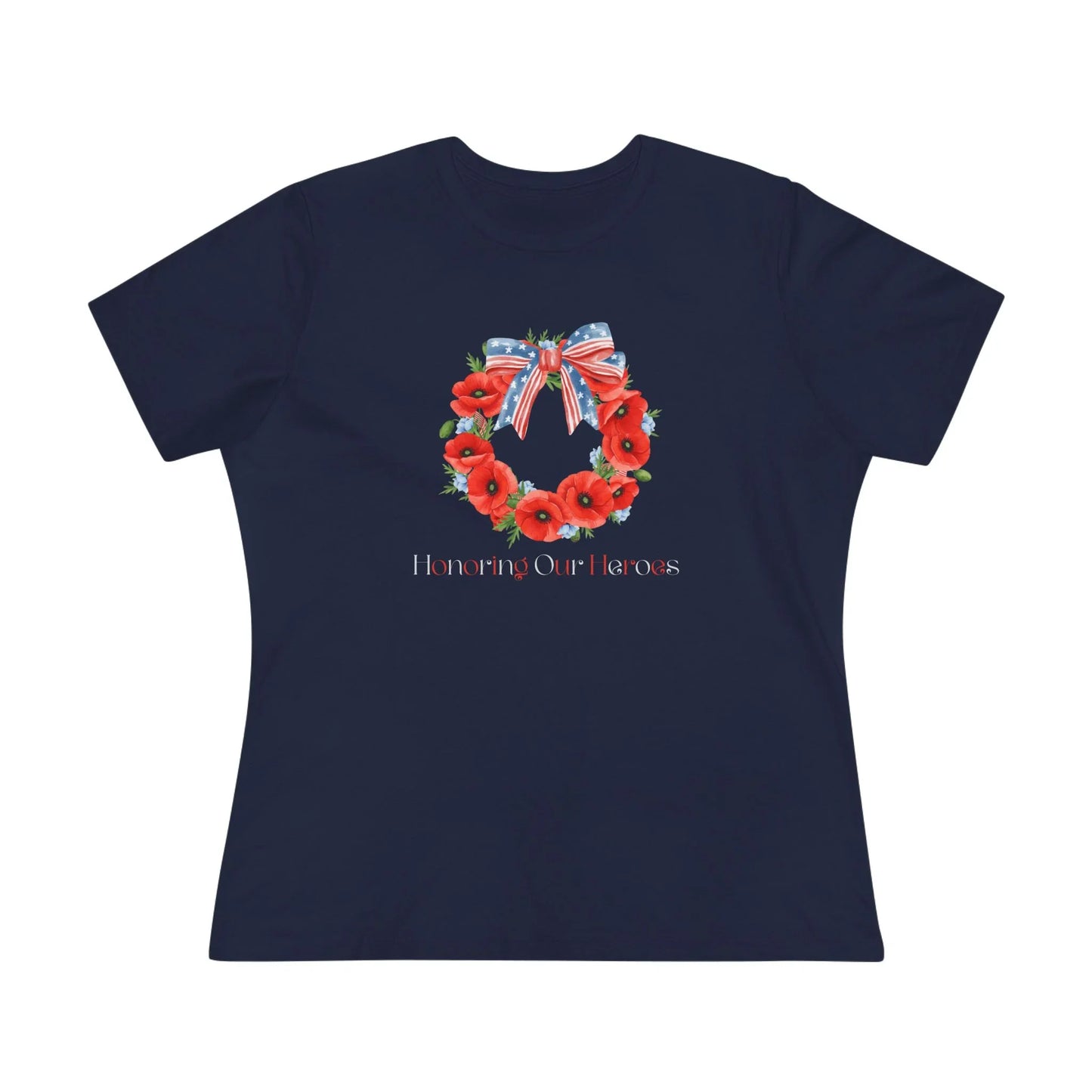 Memorial Day 'Honoring Our Heroes' Wreath - Women's Tee - Whippie's